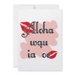 Aloha wau ia 'oe - Hawaiian I love you Custom Announcements