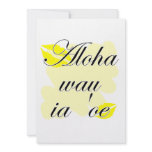 Aloha wau ia 'oe - Hawaiian I love you Personalized Announcements