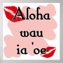 Aloha wau ia 'oe - Hawaiian I love you
