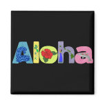 Aloha with pics magnet