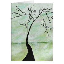 Alone I Waited - Greeting Note Card - Original Art