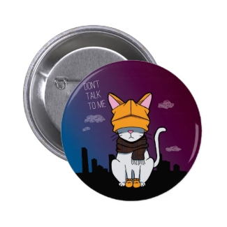 Alone In A Big City Cartoon Cat