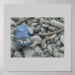 Alone on the beach print