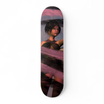 "Alone" Sexy Angel Pinup Art Hot Skateboard Deck by sexyshirts2 "Alone" Sexy Angel Pinup Art Hot Skateboard Deck