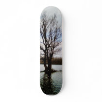 Alone Tree In Water Custom Skate Board