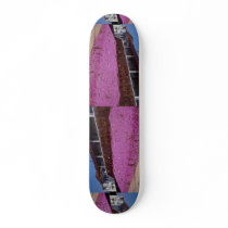 Along Cliff Road, Santa Cruz, California Skate Deck