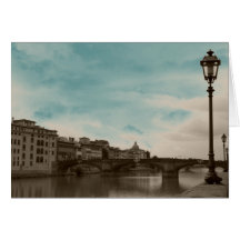Along the Arno River Greeting Cards