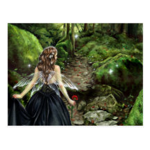 Along the Forest Path Postcard