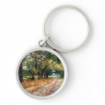 Along the Path Under the Trees keychains