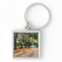 Along the Path Under the Trees keychains