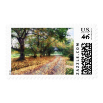 Along the Path Under the Trees postage