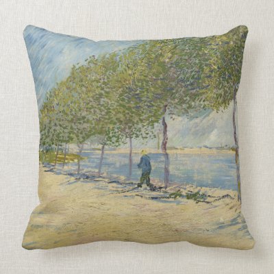 Along the Seine Pillow by vintage_gift_shop