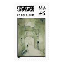 along the streets postage