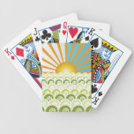 Along the Waves Blue Playing Cards