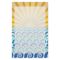 Along the Waves Blue Stationery