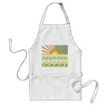 Along the Waves Green Apron