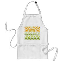Along the Waves Green Apron
