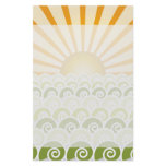 Along the Waves Green Stationery