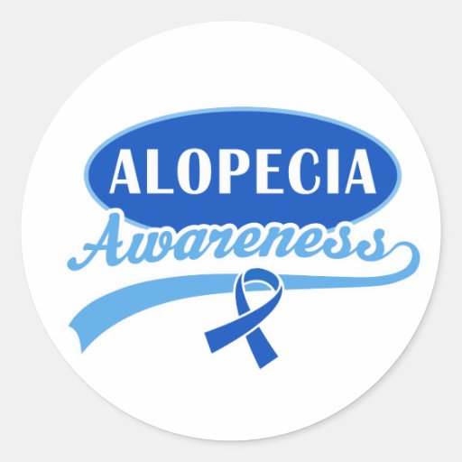 Alopecia Awareness Support Ribbon Stickers Zazzle