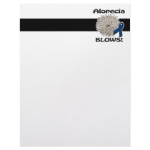 Alopecia Blows Awareness Design Letterhead
