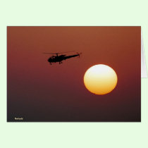 Alouette III and Sunset cards by CrisIsaac Alouette III and Sunset cards