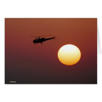 Alouette III and Sunset cards by CrisIsaac Alouette III and Sunset cards
