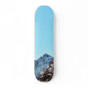 Alp Mountain In Winter With Lot Of Snow skateboards