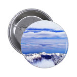 Alp Mountains With Blue Sky Pinback Button