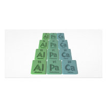 Alpaca-Al-Pa-Ca-Aluminium-Protactinium-Calcium Customized Photo Card