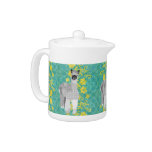Alpaca Art Turqoise & Yellow  Teapot