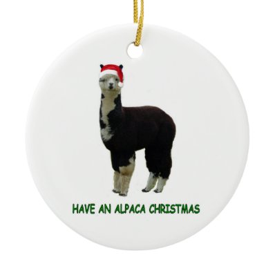 Alpaca Christmas Christmas Tree Ornaments