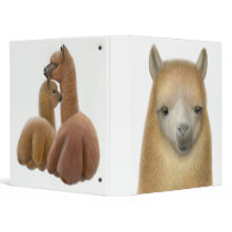 Alpaca Crazy Avery Binder by twopurringcats Alpaca Crazy Avery Binder