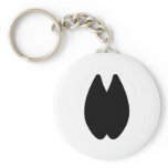Alpaca Footprint Key Chains