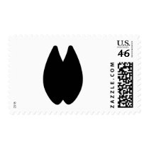 Alpaca Footprint Postage Stamp