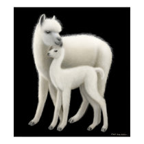 Alpaca Love Poster posters by twopurringcats Alpaca Love Poster posters