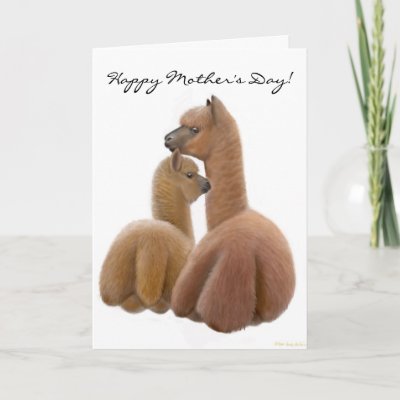 happy mothers day cards make. Alpaca Mom Happy Mother#39;s Day