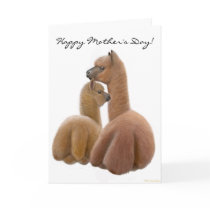 Alpaca Mom Happy Mother's Day Card