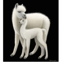 Alpaca Mom Holiday Ornament photo sculptures by twopurringcats Alpaca Mom Holiday Ornament photo sculptures