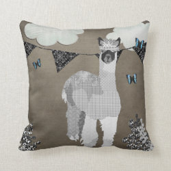 Alpaca Shades of Grey Mojo Pillow