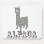 Alpaca Silhouette 1 B Mousepad