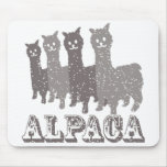 Alpaca Silhouette 4 B Mousepad