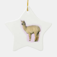 Alpacas are cuter than llamas christmas ornaments