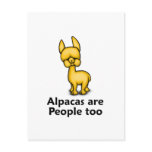 Alpacas are People too Post Cards