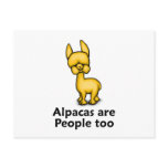 Alpacas are People too Postcards