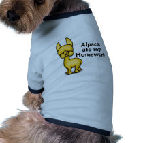 Alpacas ate my Homework Pet T Shirt