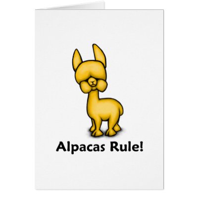 Alpacas Rule! Cards by TheRealShuba