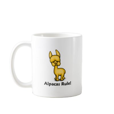 Alpacas Rule! Mugs by TheRealShuba