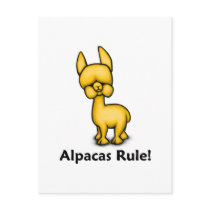 Alpacas Rule! postcards by TheRealShuba Alpacas Rule! postcards