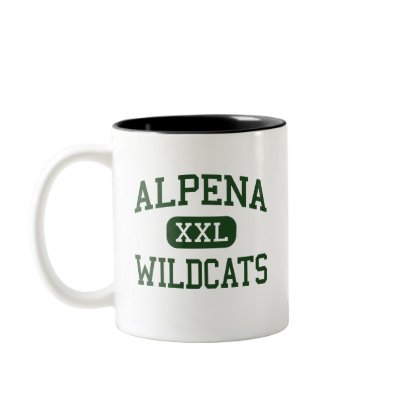 Alpena - Wildcats - High School - Alpena Michigan Coffee Mug by customteamsportswear