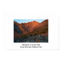 Alpenglow on Longs Peak posters